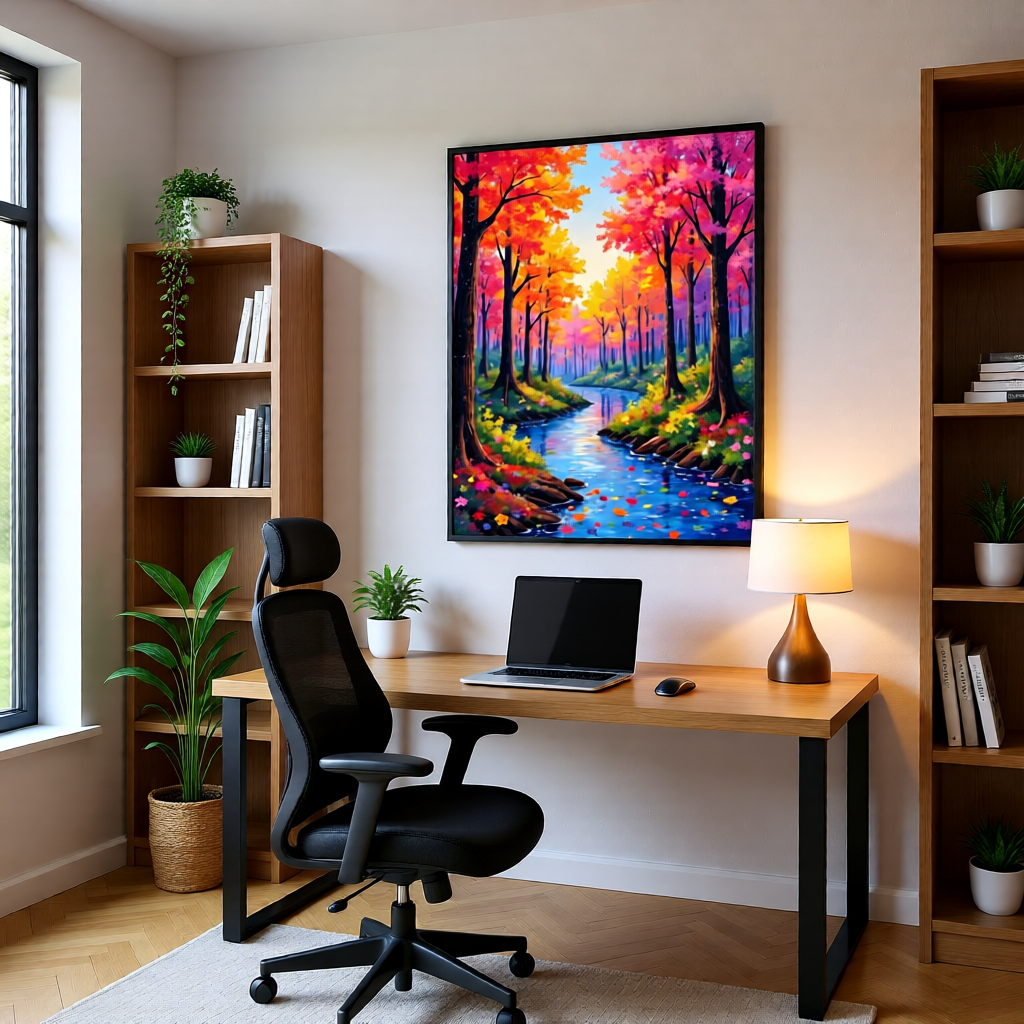 Autumn Dream Forest River 