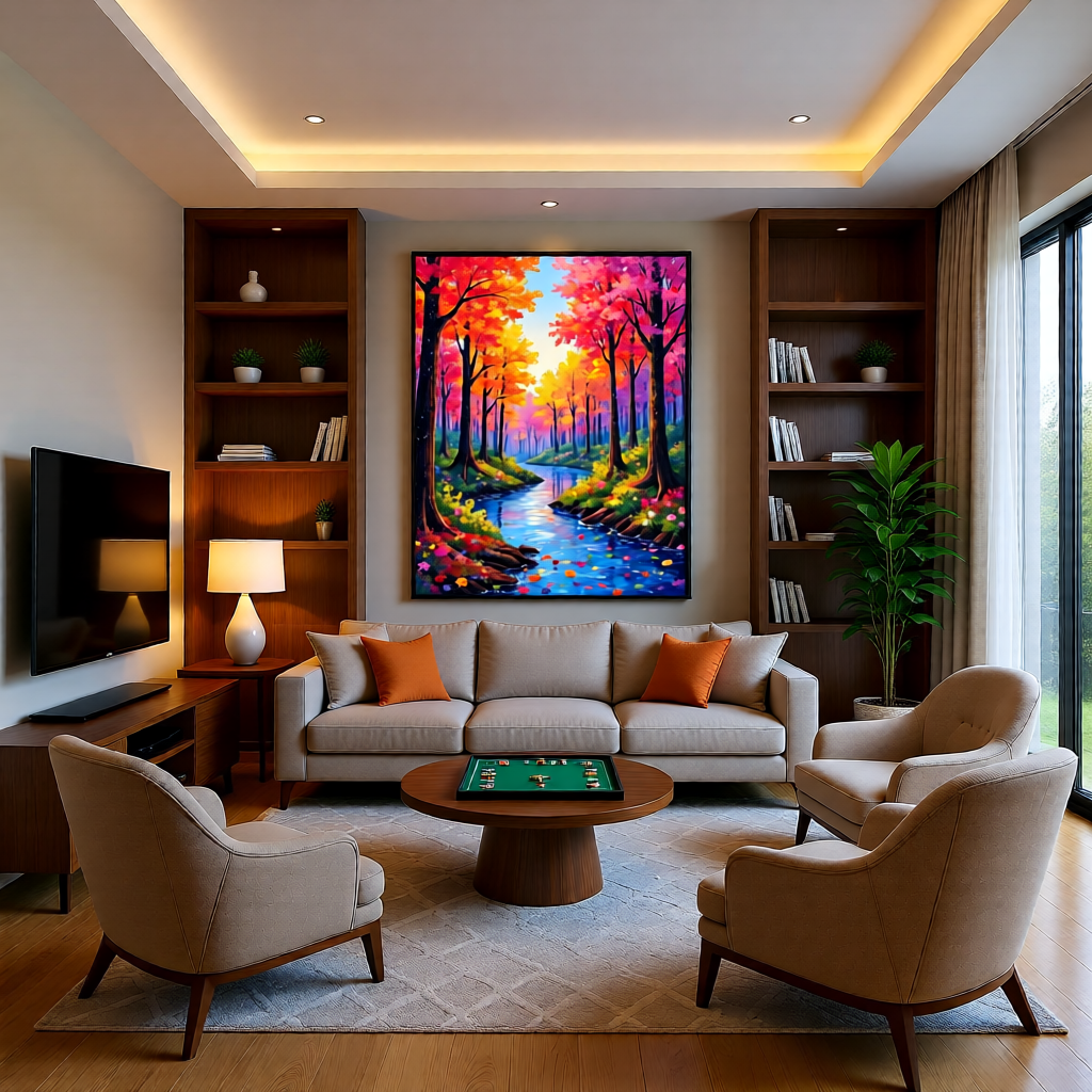 Autumn Dream Forest River 