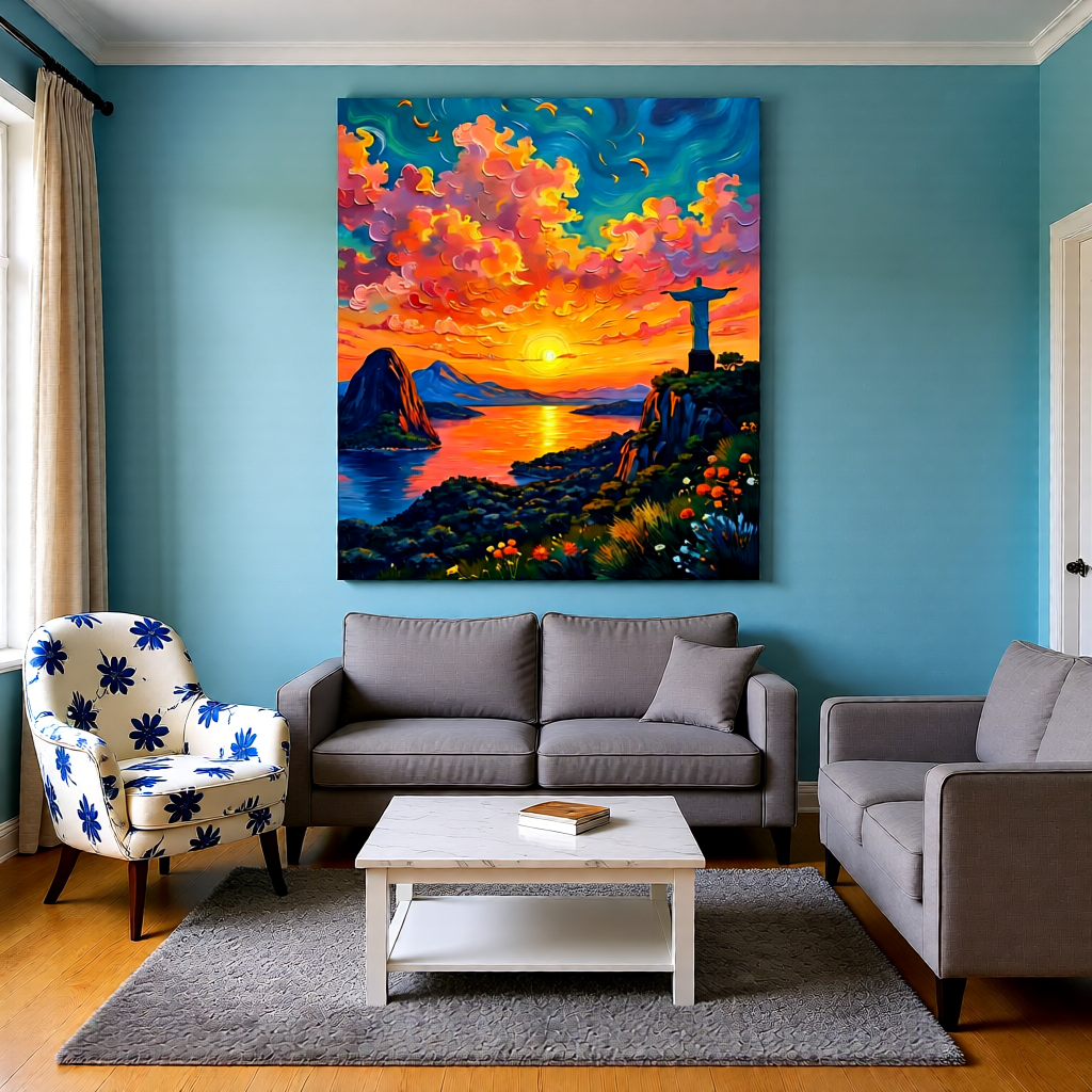 Christ the Redeemer Sunset 