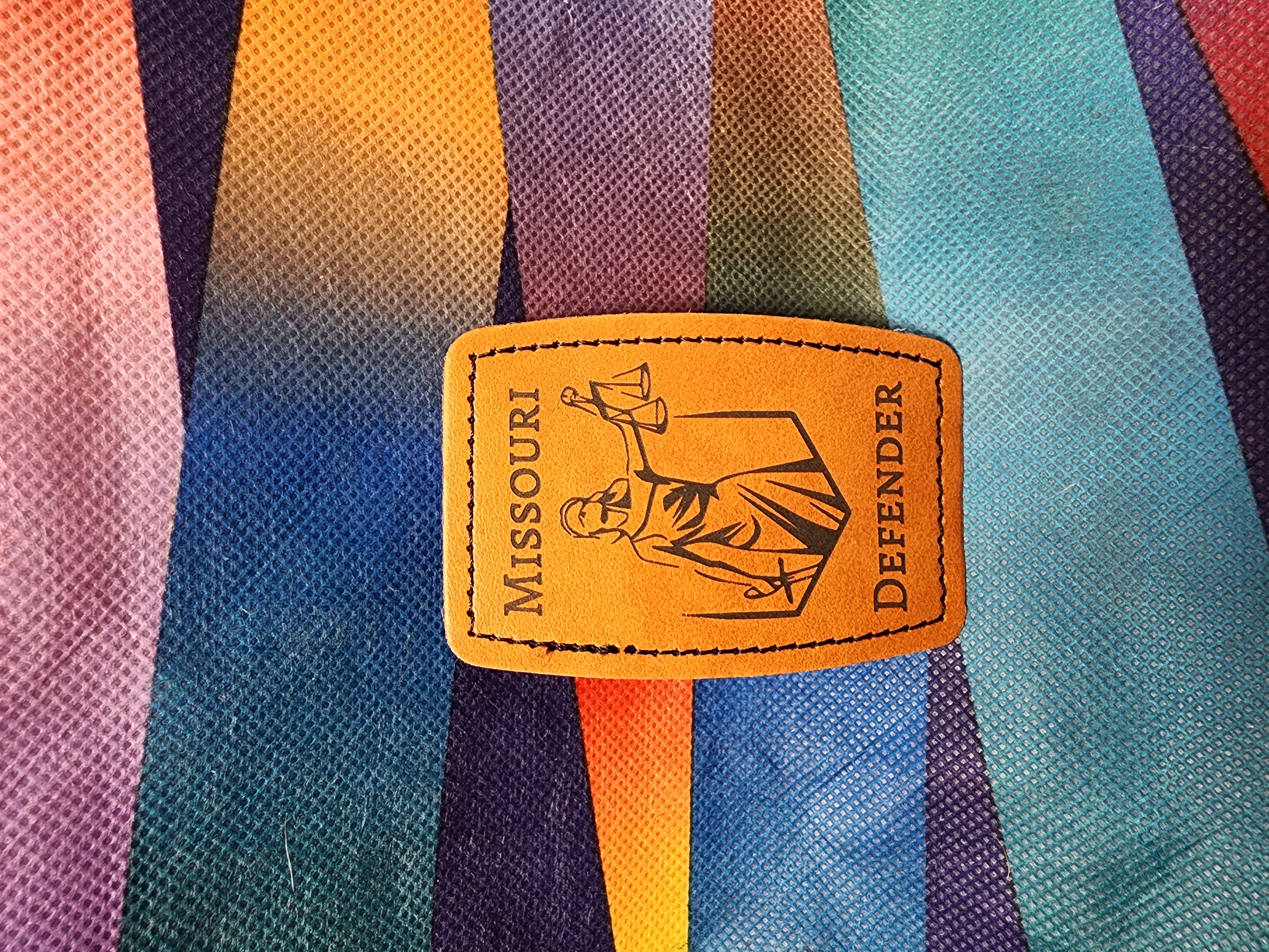 Missouri Defender Leatherette Patch - 2 inches x 3 inches