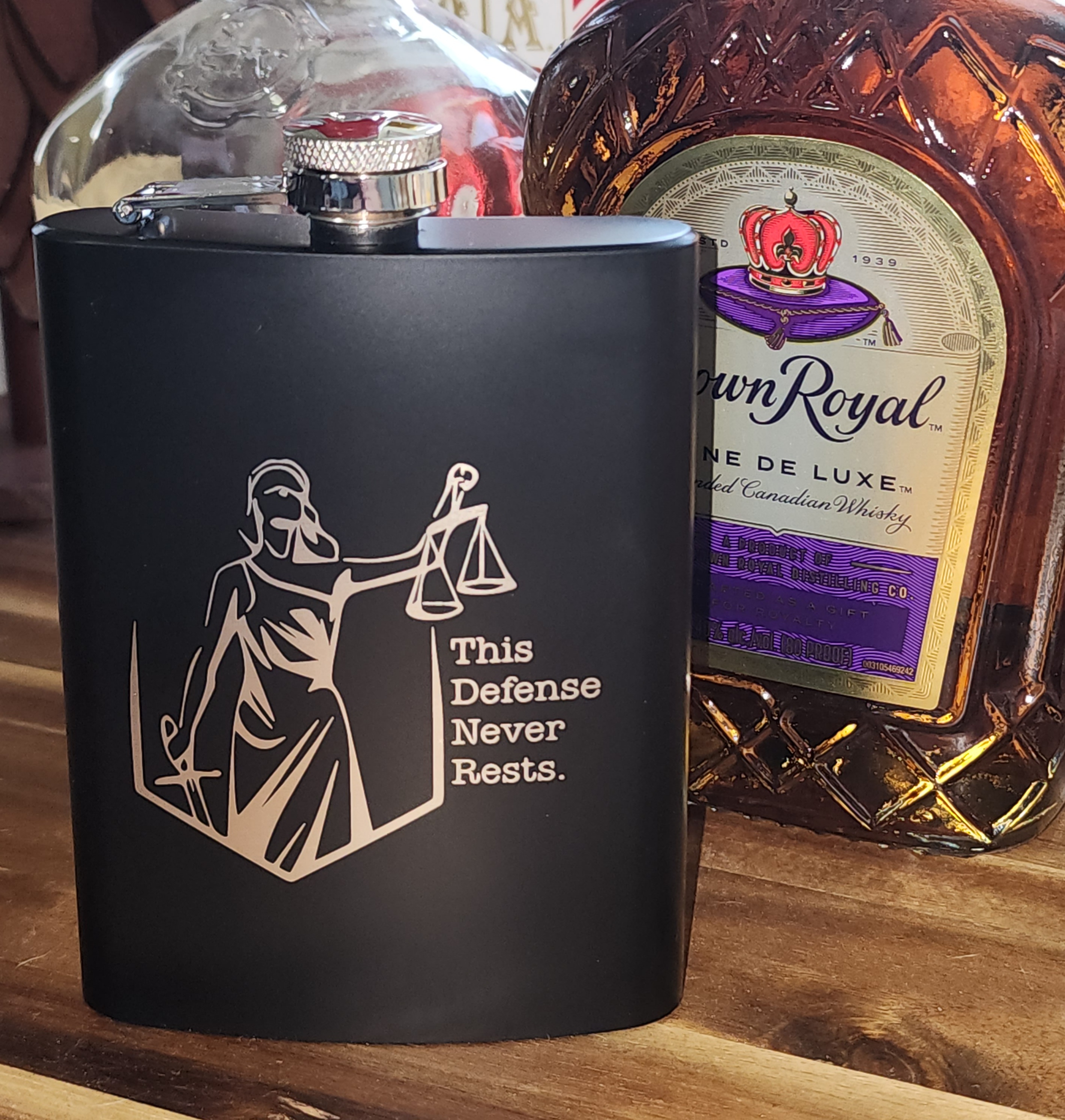 Lawyer Themed Hip Flask *Customizable*