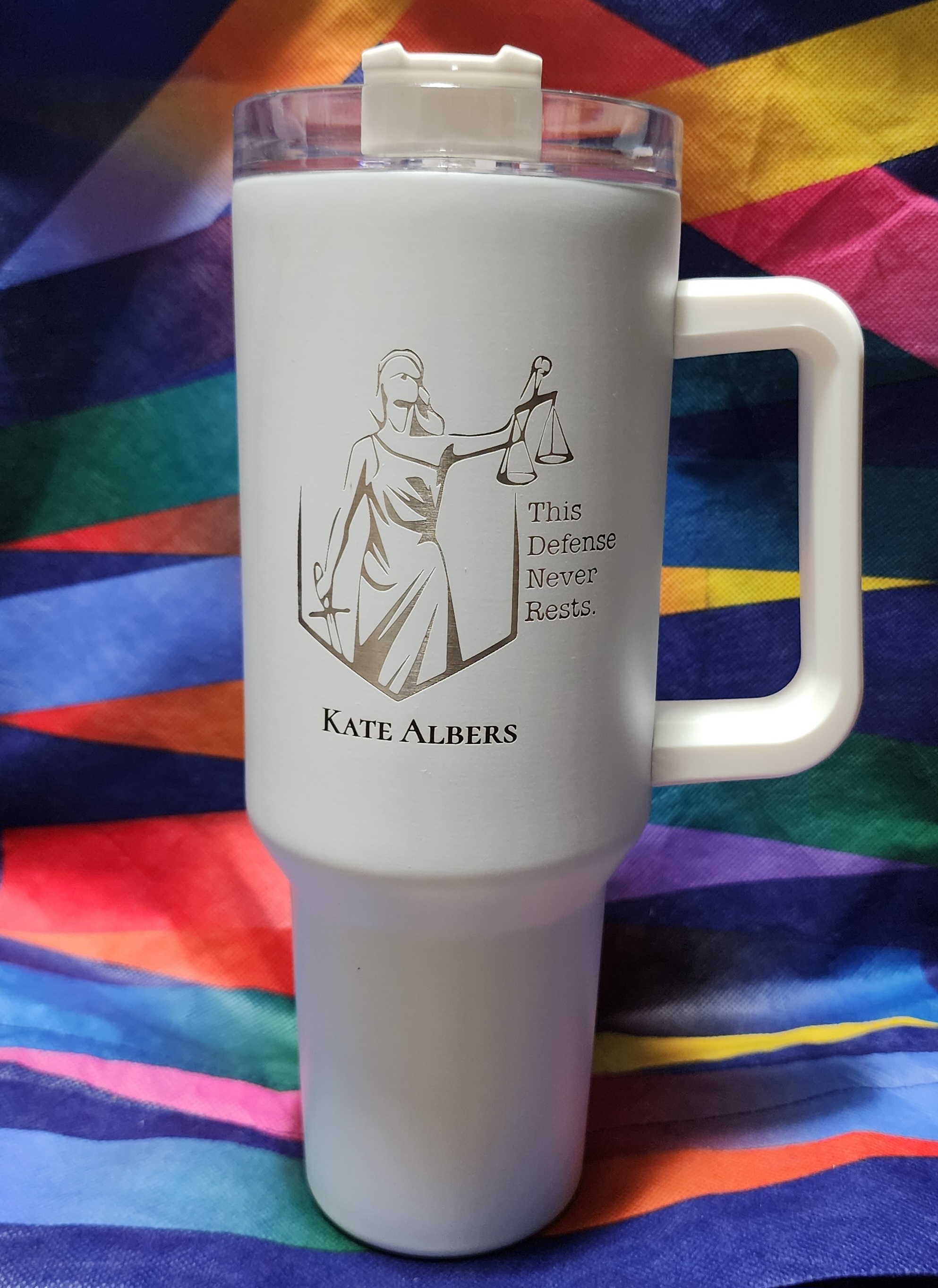 Justice Themed Travel Mug *Customizable*