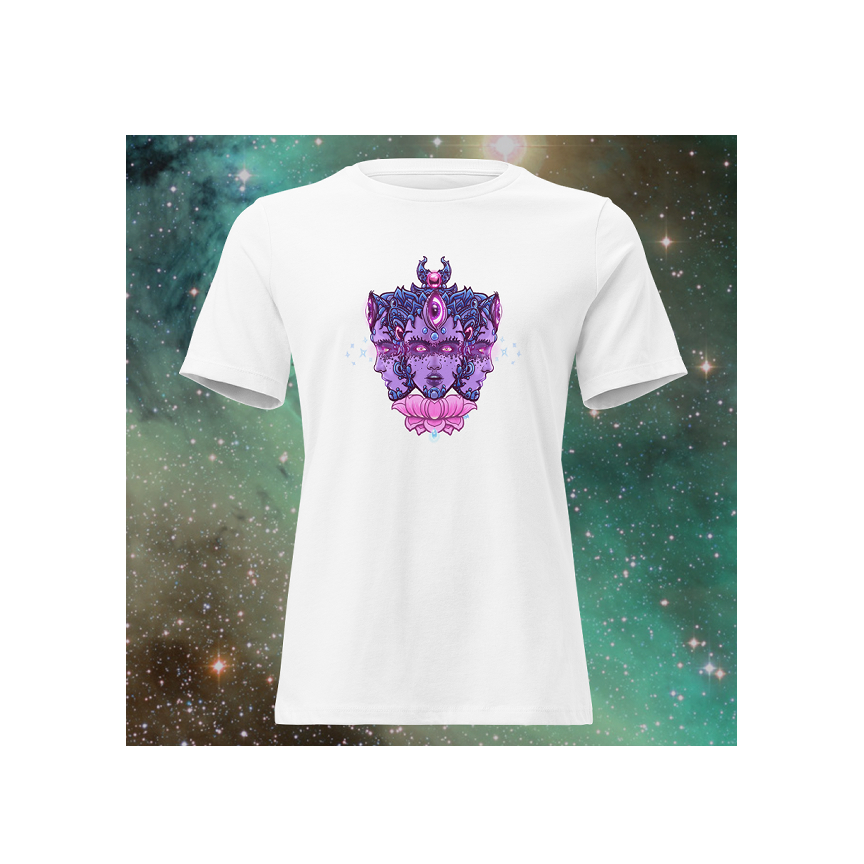 Goddess Blossom -100% Cotton Women's Relaxed T-Shirt