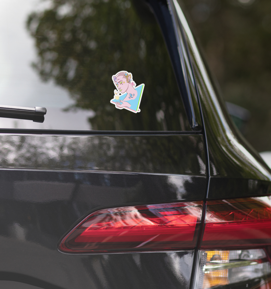 Goddess Smoke 4" Vinyl Sticker