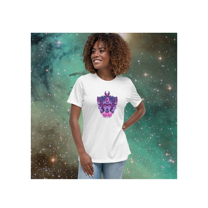 Goddess Blossom -100% Cotton Women's Relaxed T-Shirt