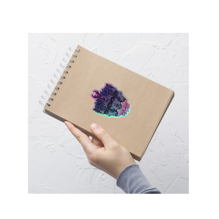 Goddess Blossom Holographic 4" stickers