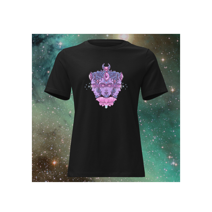 Goddess Blossom -100% Cotton Women's Relaxed T-Shirt