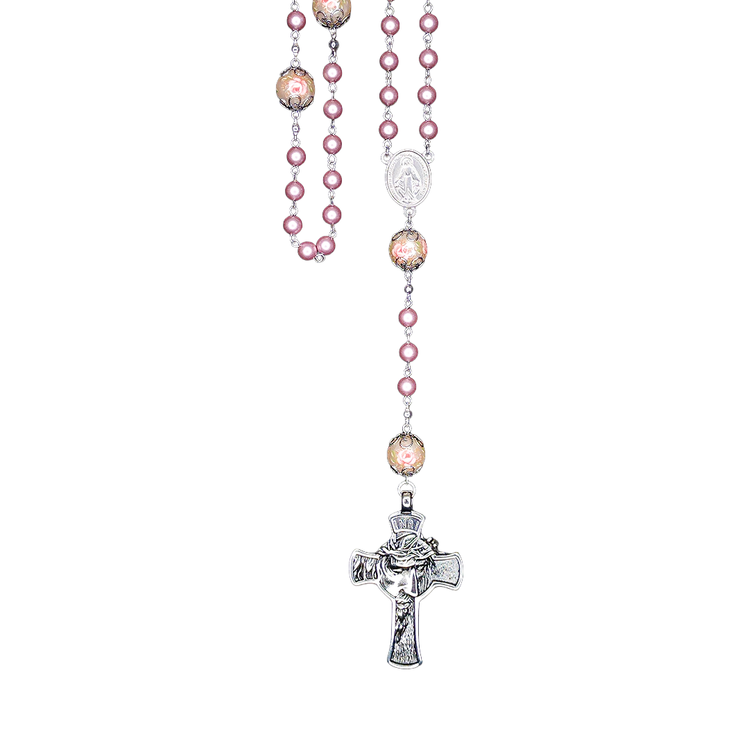 Rosario Swarovski Pearl 6 Tsha S45