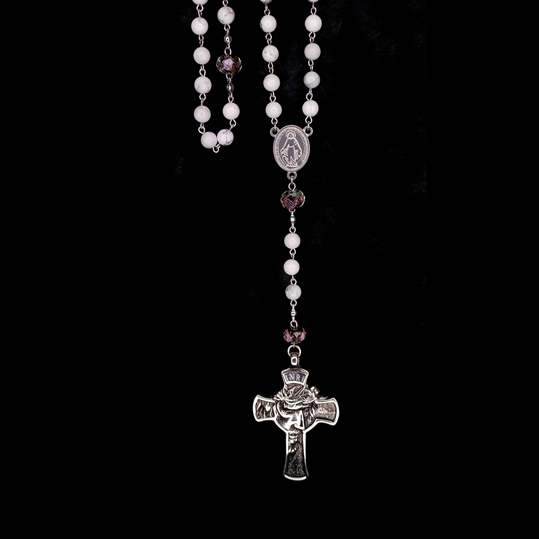 Rosario Batu Alam Putih 6 mm