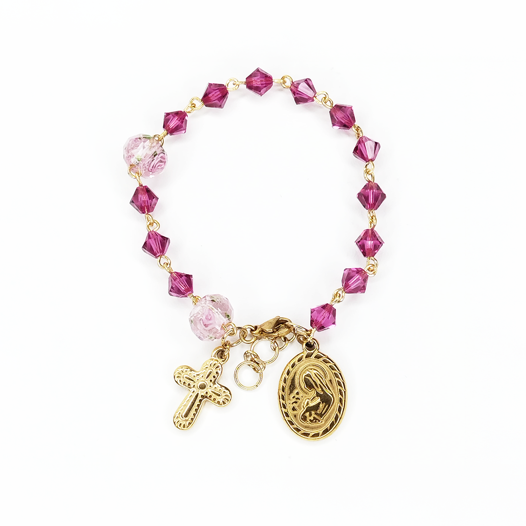 Gelang Swarovski Bicone 6mm Gold