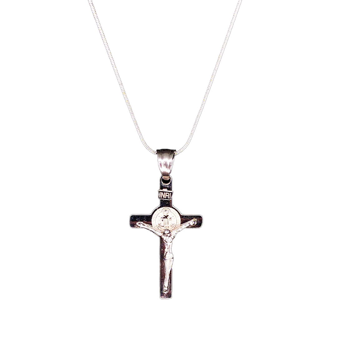 Kalung Salib Stainless Steel Silver