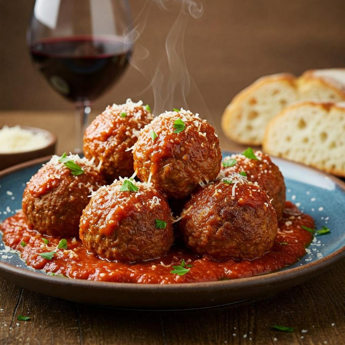 Boulettes de viande maison et pâte (5 personnes)