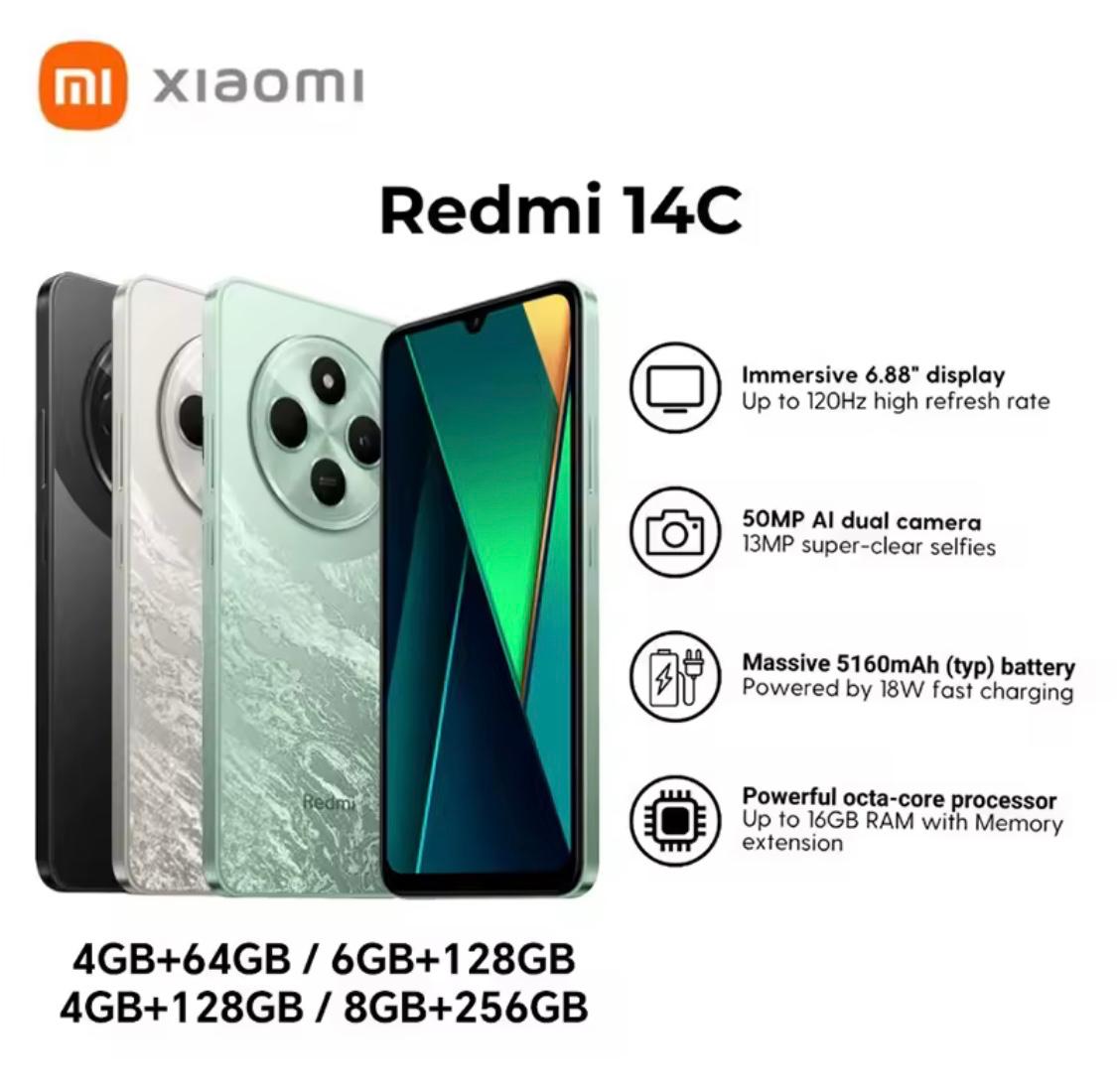 Xiaomi Redmi 14C Smartphone -128GB Storage and 6GB RAM
