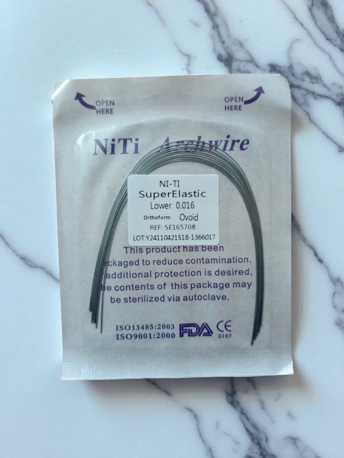 NiTi SuperElastic Archwire Lower 0.016