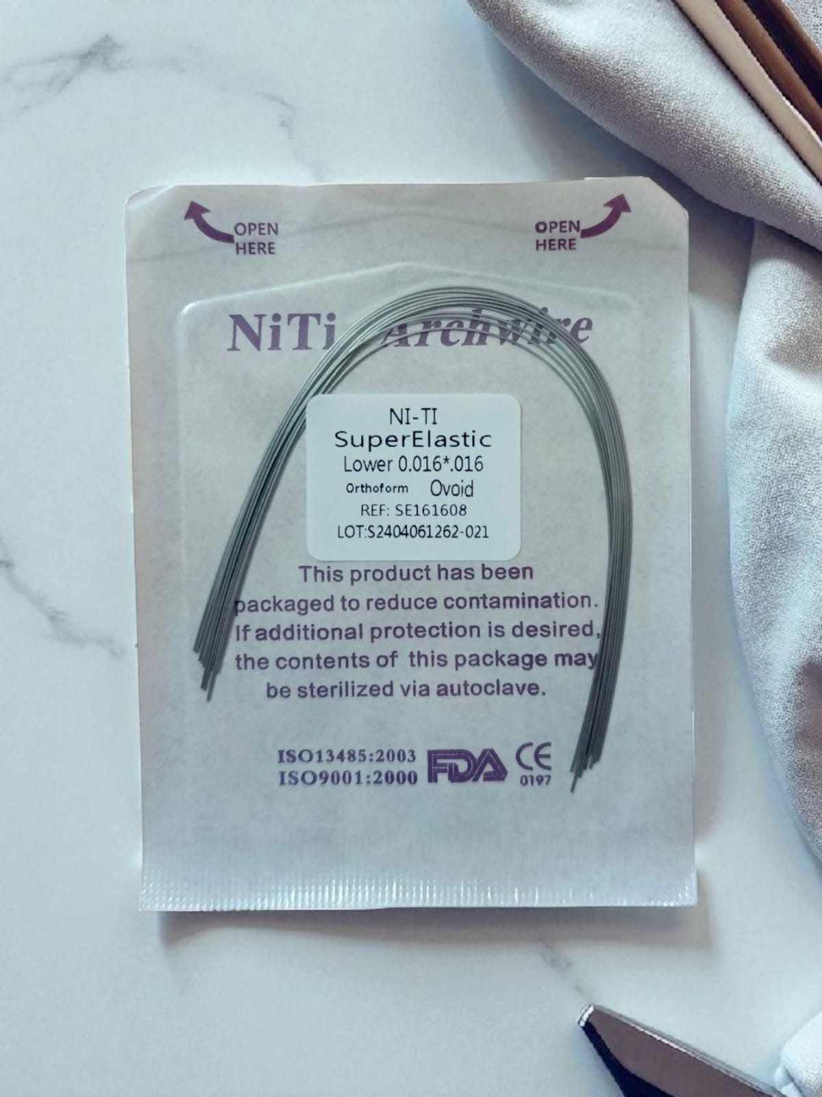 Ni-Ti SuperElastic Orthodontic Archwire