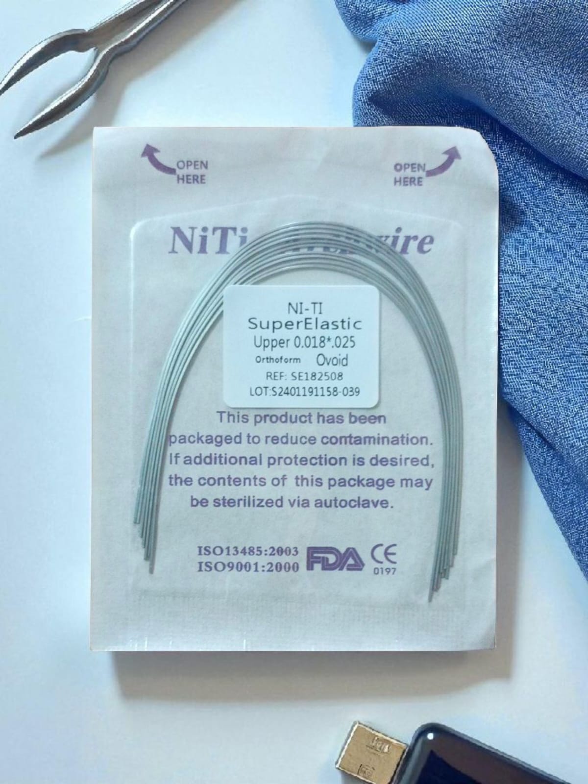 Ni-Ti Super Elastic Orthodontic Archwire