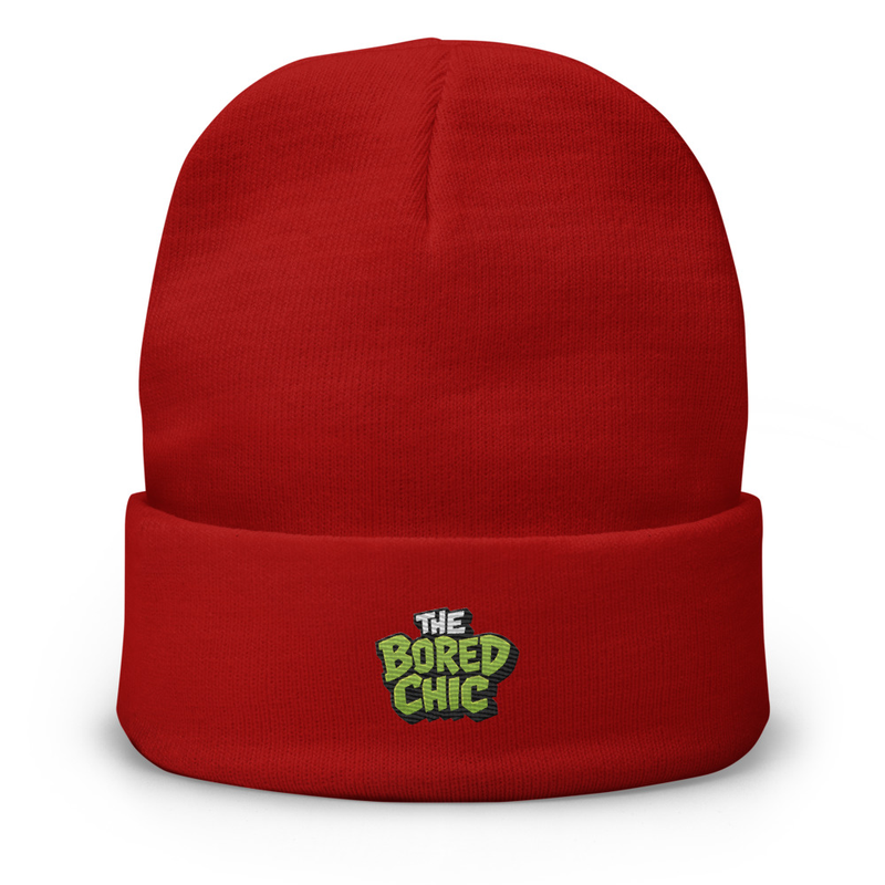 Embroidered Beanie The Bored Chic Club