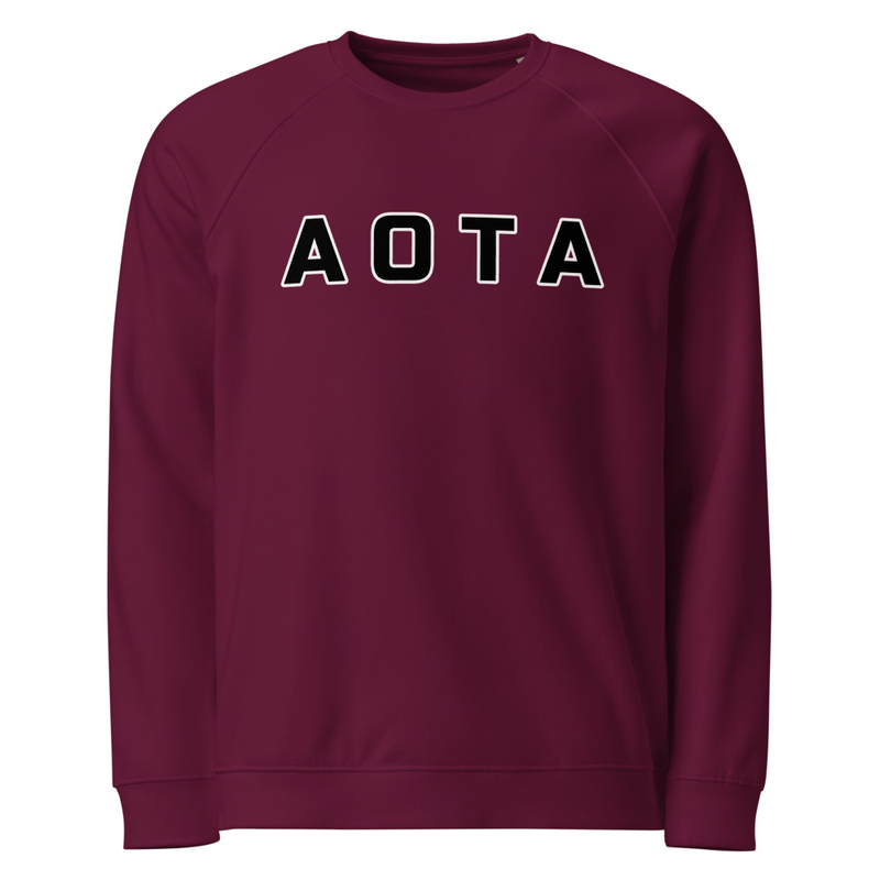 Unisex organic raglan sweatshirt AOTA