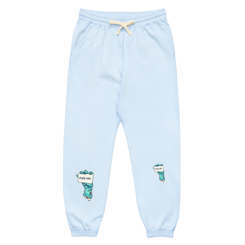 Unisex fleece sweatpants F"""K y0u