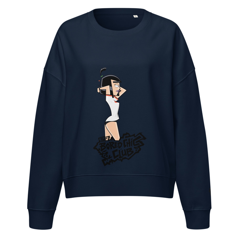 Women’s organic crew neck sweatshirt The Bored Chiic Club