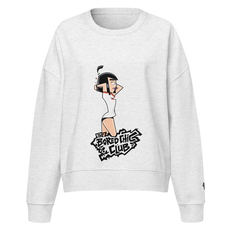 Women’s organic crew neck sweatshirt The Bored Chiic Club