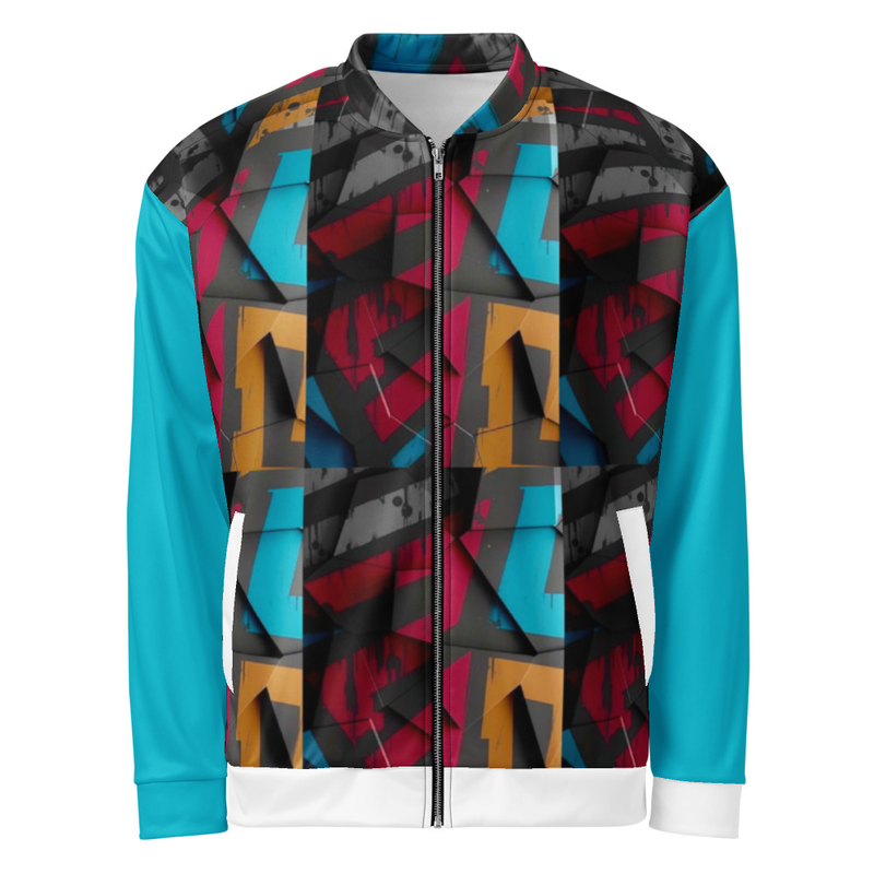 Abstract Graffiti Bomber Jacket