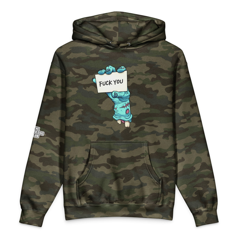 Zombie Hand F YoU Camo Hoodie