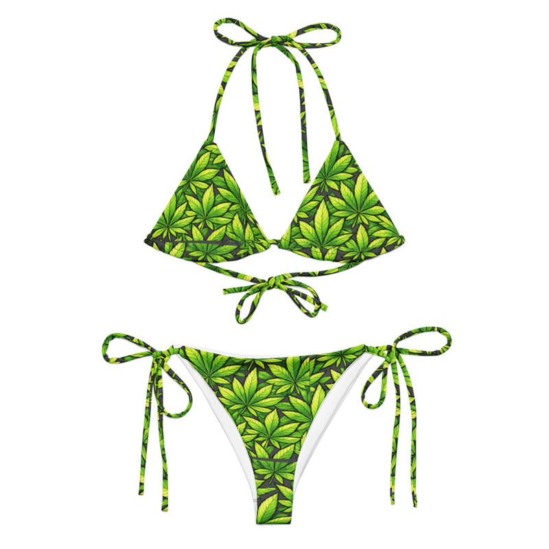 All-over print recycled string bikini TUMBLEWEED