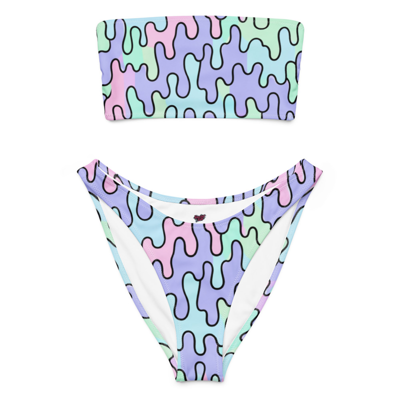 Recycled bandeau bikini The Bored Chic Club