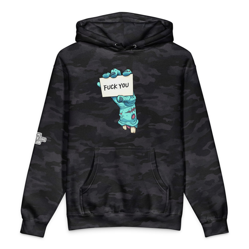Zombie Hand F YoU Camo Hoodie