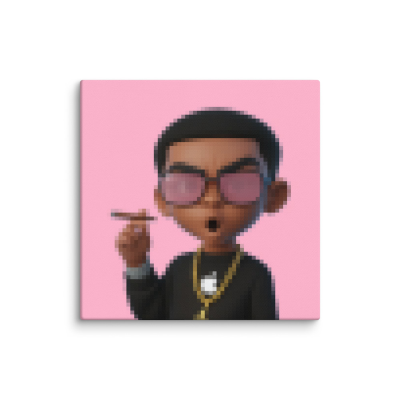Pixel Art Portrait Canvas