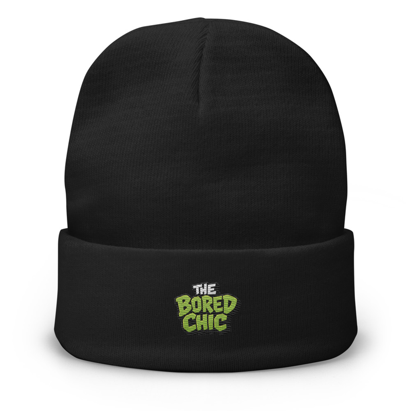 Embroidered Beanie The Bored Chic Club