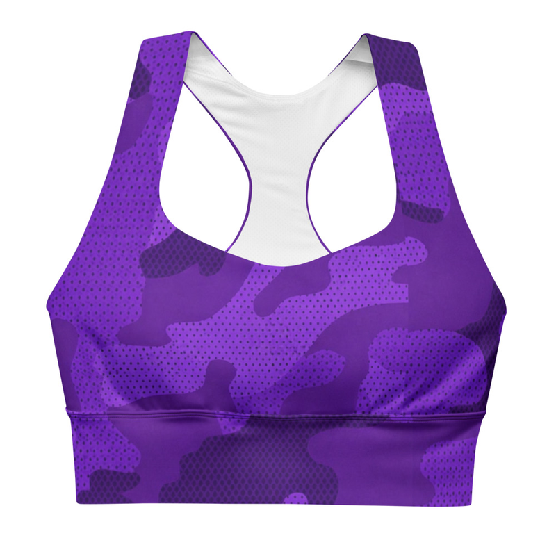 Purple Camo Sports Bra
