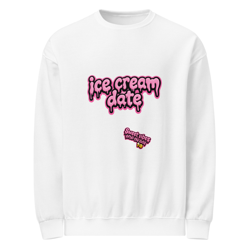 Crew neck sweatshirt Ice Cream Date The Bored Chic Club