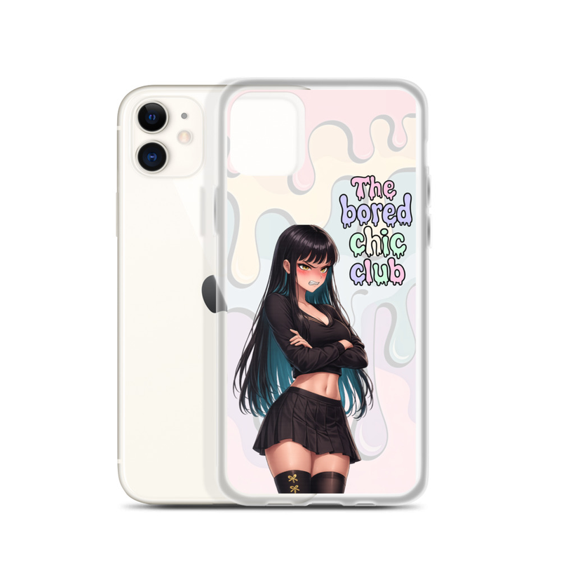 Clear Case for iPhone® THE BORED CHIC CLUB