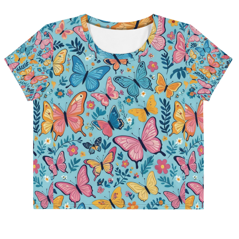All-Over Print Crop Tee 