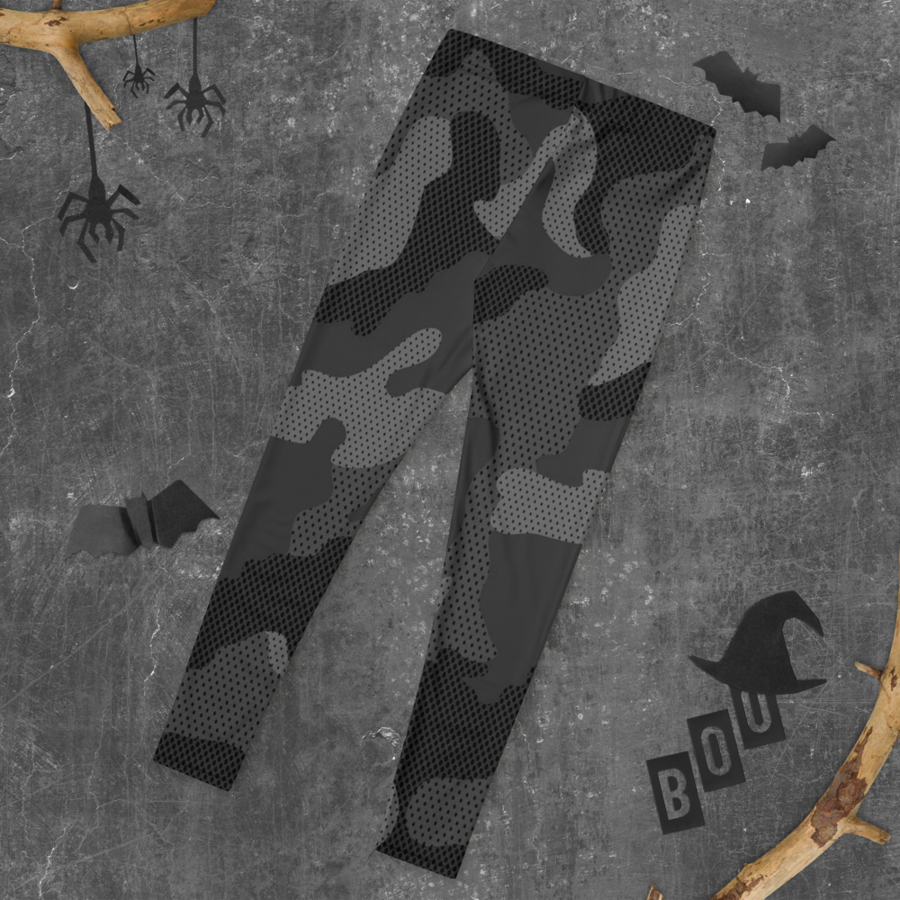 Black Camo Print Leggings