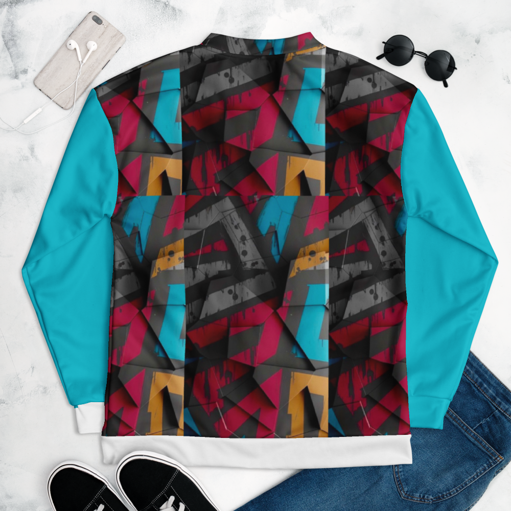 Abstract Graffiti Bomber Jacket