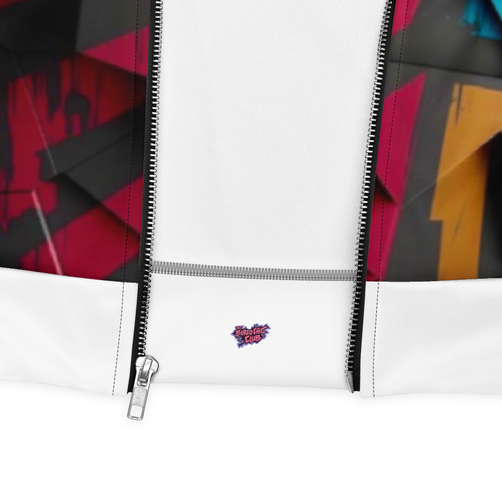 Abstract Graffiti Bomber Jacket
