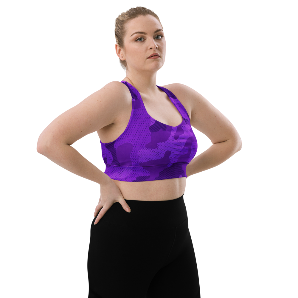 Purple Camo Sports Bra