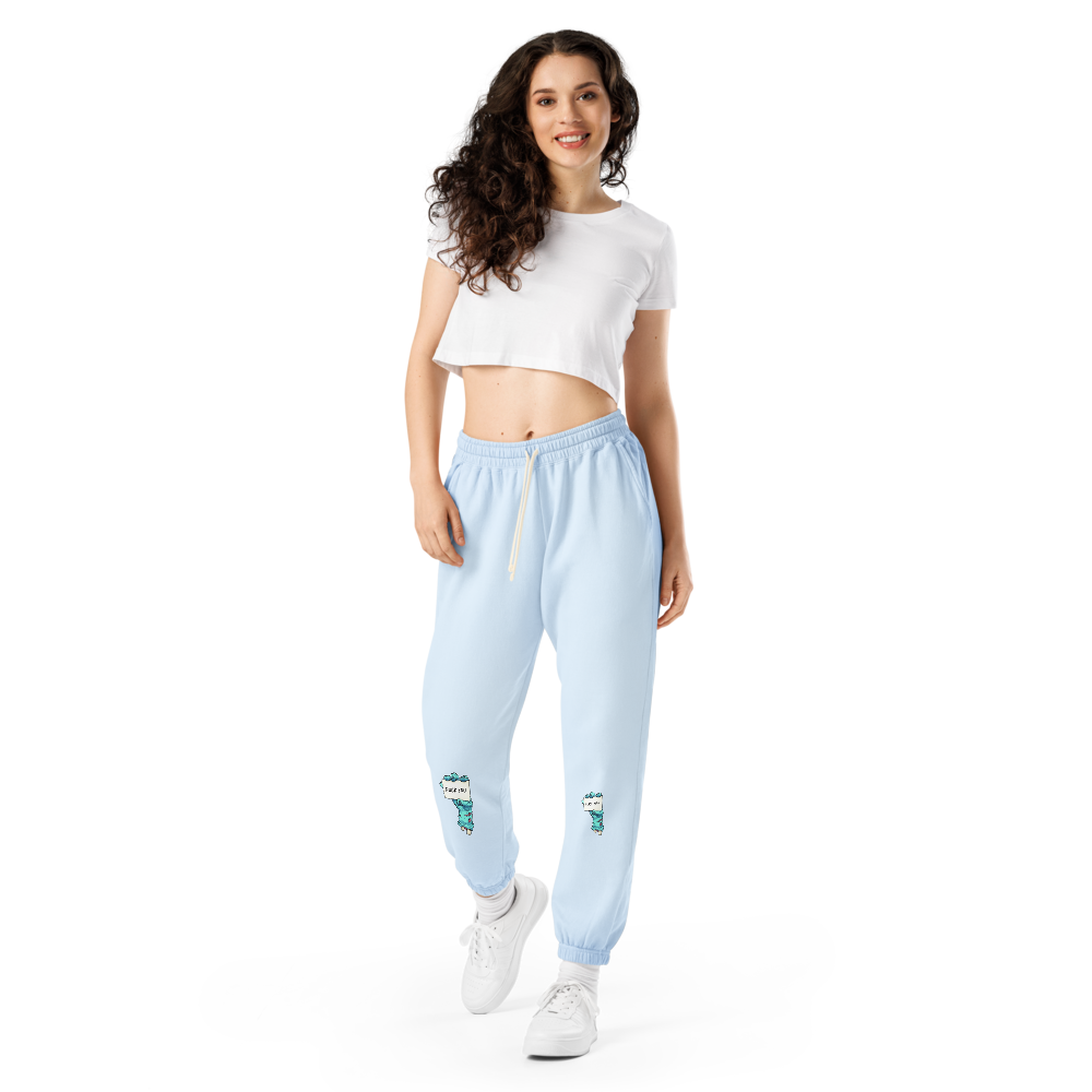 Unisex fleece sweatpants F"""K y0u