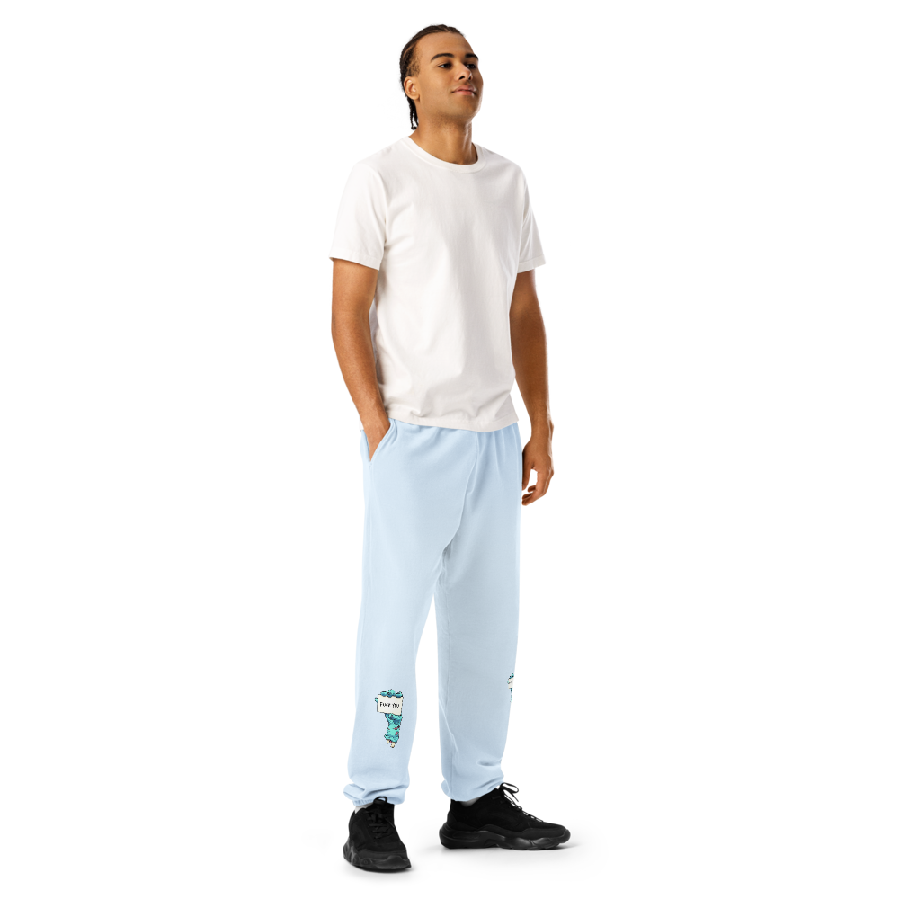 Unisex fleece sweatpants F"""K y0u