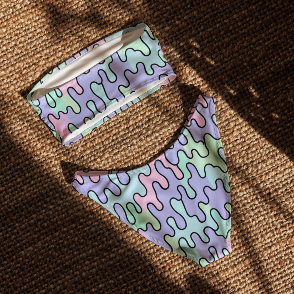 Recycled bandeau bikini The Bored Chic Club
