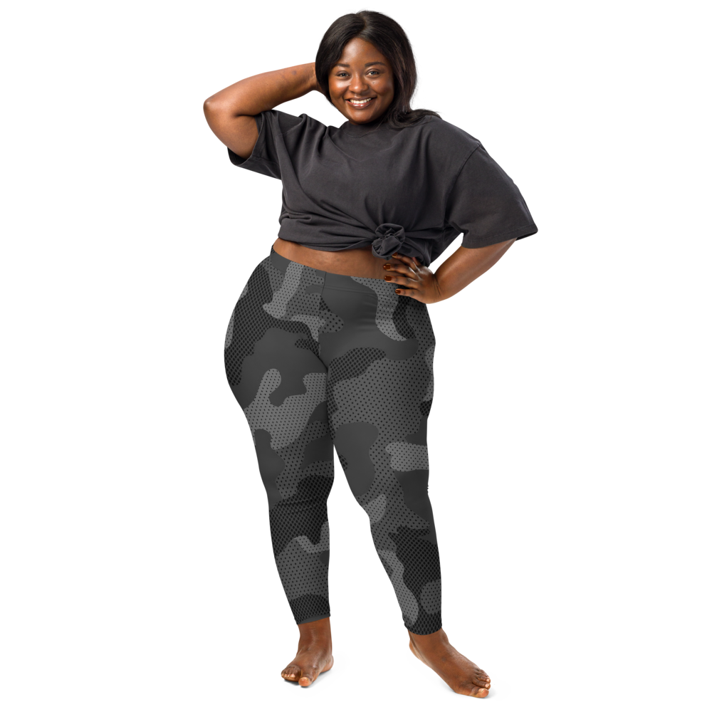 Black Camo Print Leggings