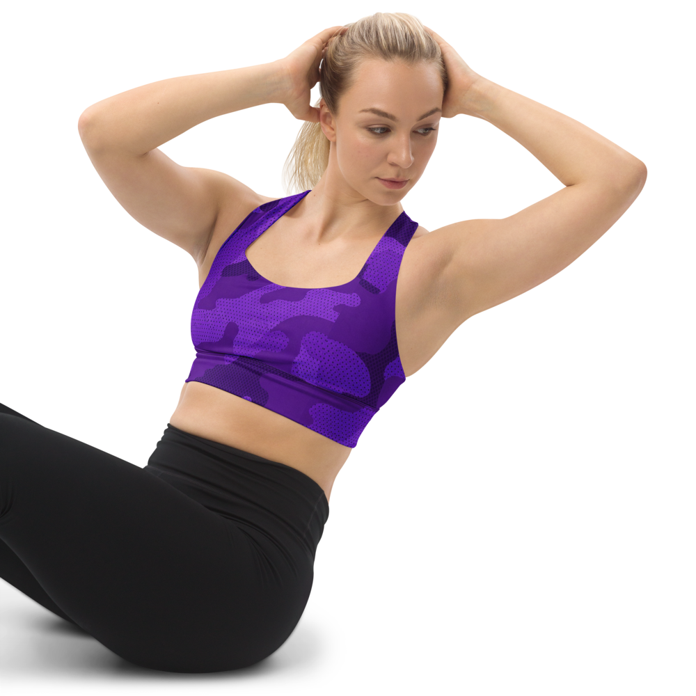 Purple Camo Sports Bra