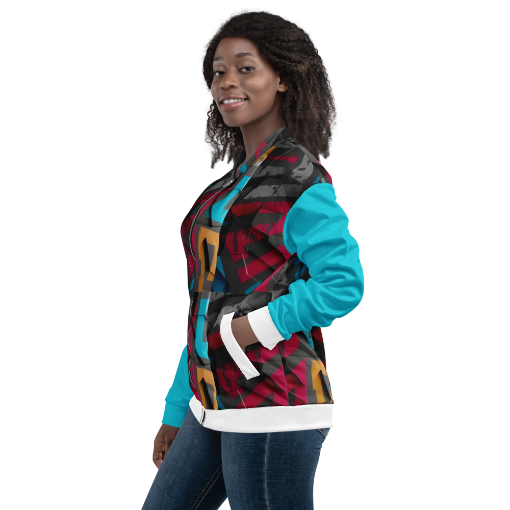 Abstract Graffiti Bomber Jacket