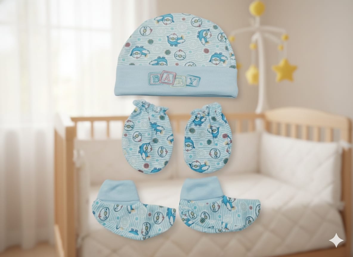 Baby Hat and Gloves Set