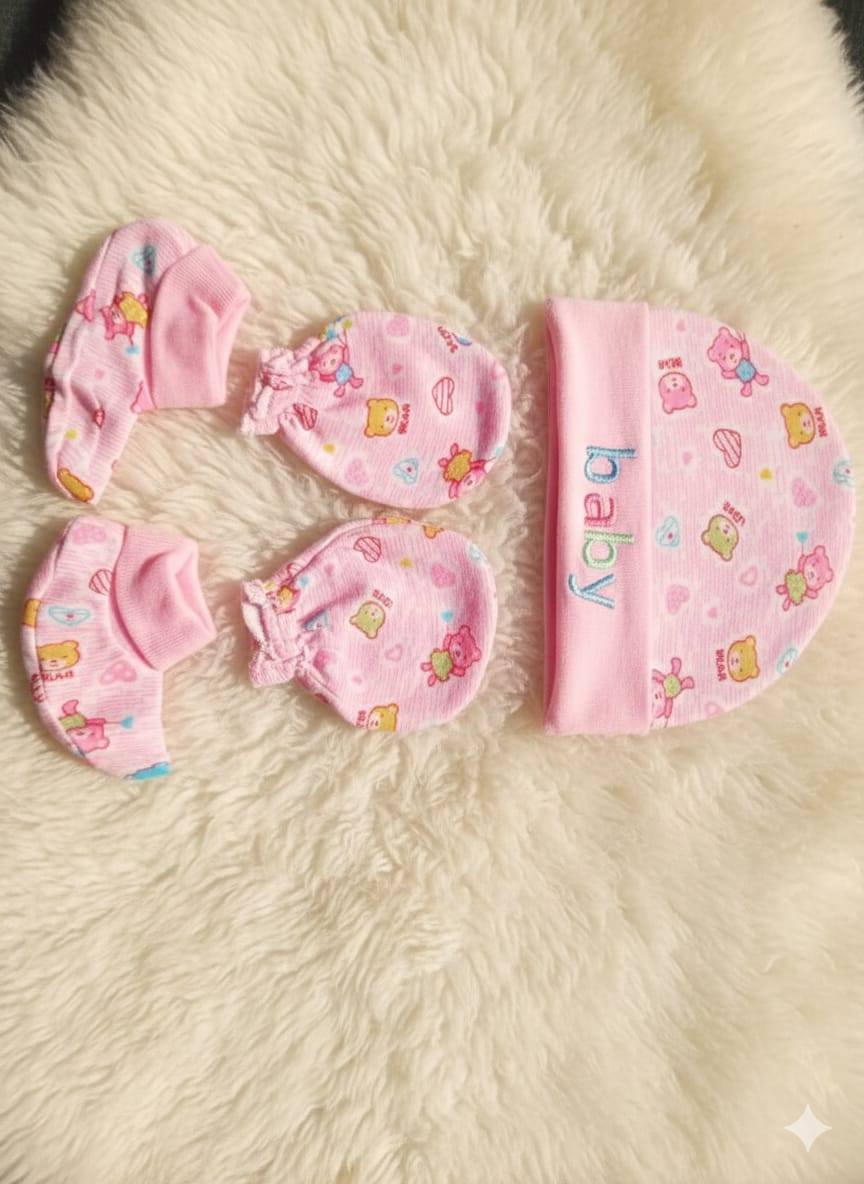 Baby Hat and Gloves Set