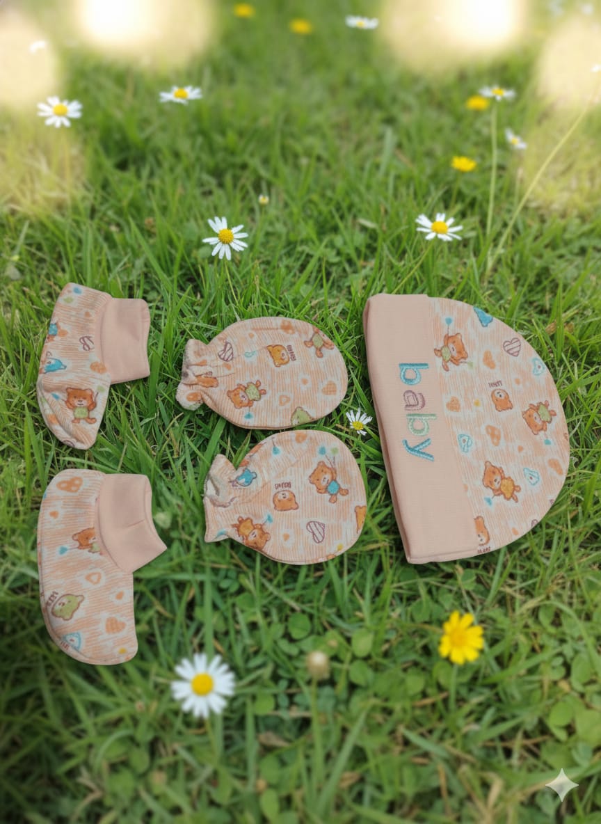 Baby Hat and Gloves Set