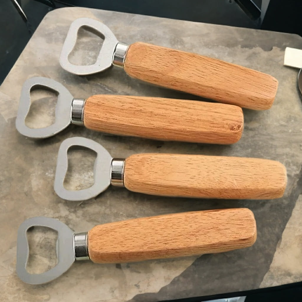 Wooden bottle opener